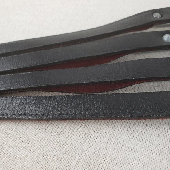 Apple Acc of NY Leather Corset Belt Apocalypse Avant Garde Brutalist Fits 29-34" - Picture 6 of 10